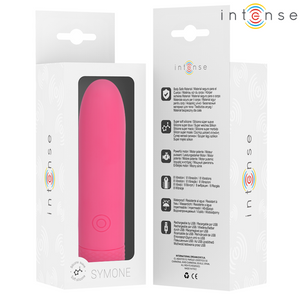 Intense – Symone bullet vibrant rechargeable USB 8 vibrations rose 10 x 2,2 cm