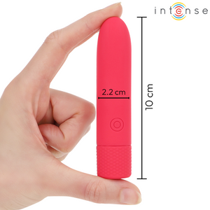 Intense – Symone bullet vibrant rechargeable USB 8 vibrations rouge 10 x 2,2 cm