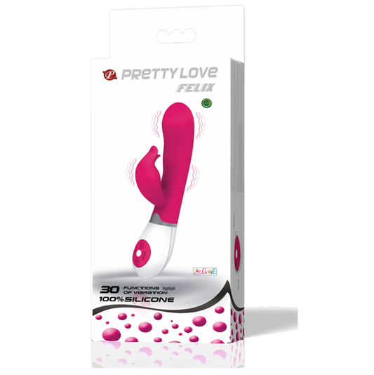 PRETTY LOVE - FLIRTATION VIBRADOR WITH ESTIMULATOR FELIX