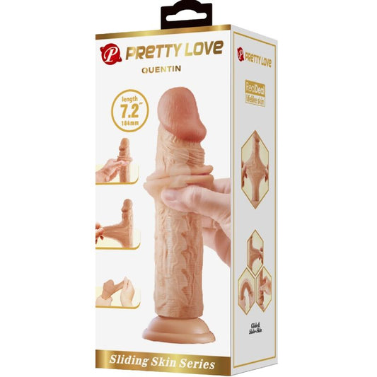 PRETTY LOVE - QUENTIN REAL DILDO 18 CM NATURAL