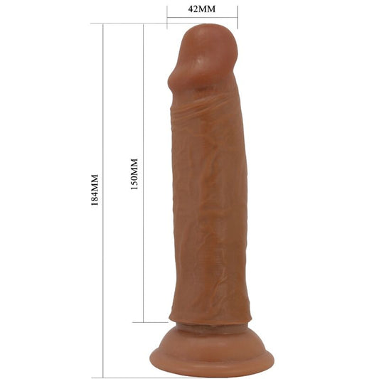 PRETTY LOVE - QUENTIN REAL DILDO 18 CM MULATO