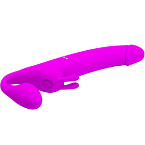 Pretty Love – Zanini strapless strap-on 10 vibrations violet