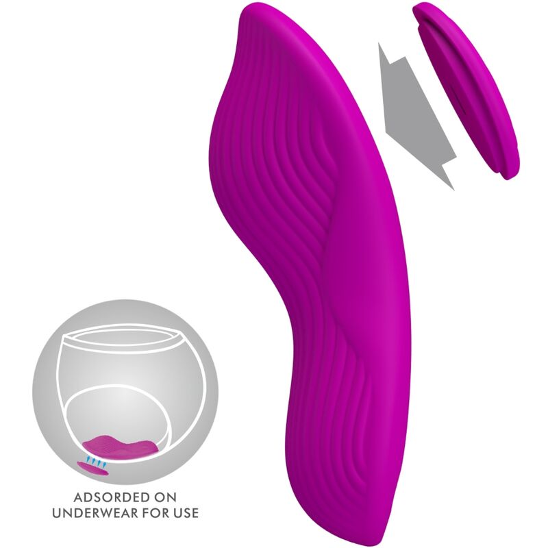 Pretty Love – Romario stimulateur de clitoris à lay-on télécommande rose