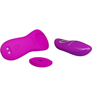 Pretty Love – Romario stimulateur de clitoris à lay-on télécommande rose