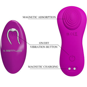 Pretty Love – Romario stimulateur de clitoris à lay-on télécommande rose