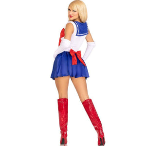 Leg Avenue – Costume sexy marin multicolore M