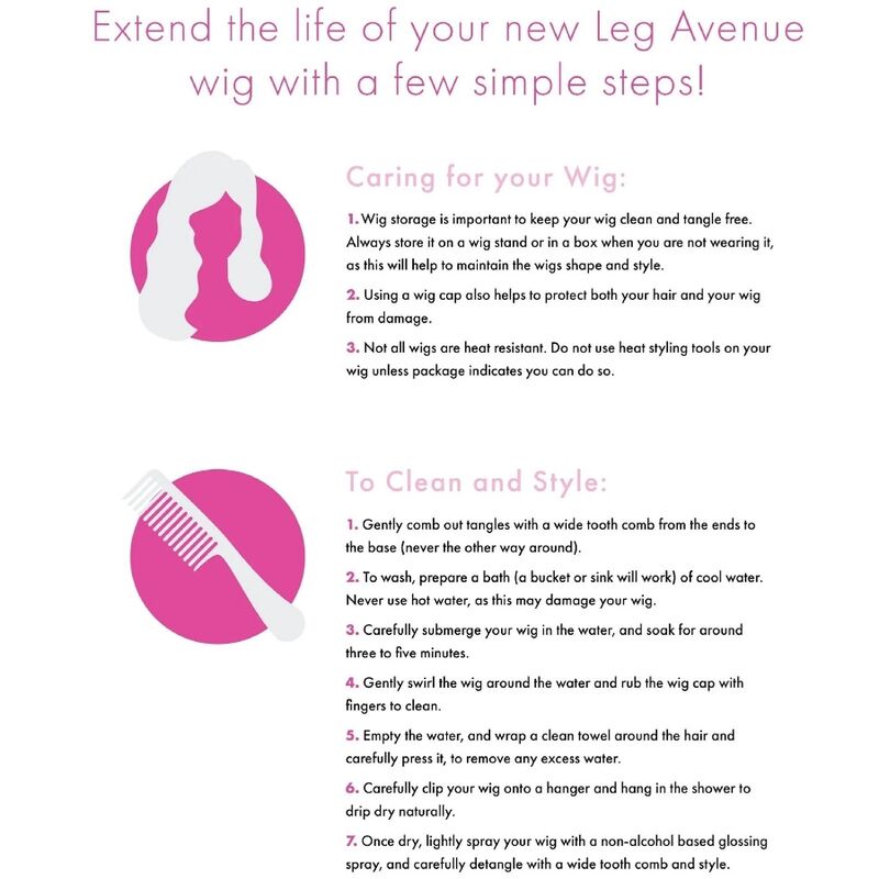 Leg Avenue – Perruque bob fluorescente vert fluo