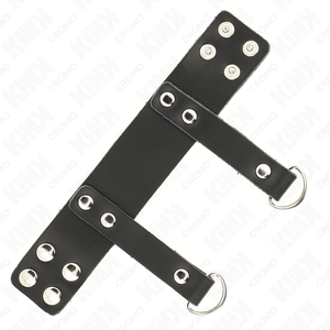Kink – Anneau pénis avec anneaux en forme de « d » 18,5 x 3,3 cm