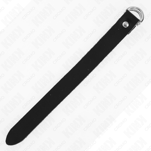 Kink – Anneau pénis en cuir avec fermeture à pression 22 x 2 cm