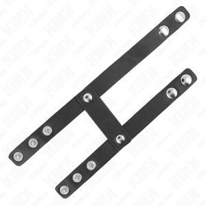 Kink – Anneau pénis double en cuir réglable