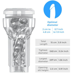 Kiiroo – Feel pocket stroker cristal par kiiroo transparent