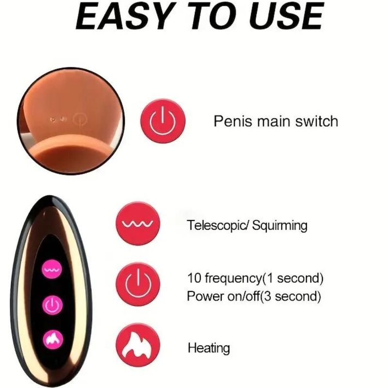 ARMONY - REALISTIC DILDO RECHARGEABLE VIBRADOR