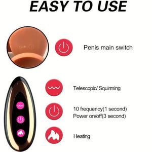 Armony – Gode réaliste vibrant rechargeable