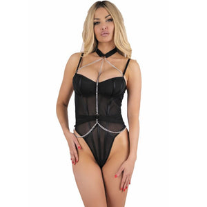 Livco Corsetti Fashion – Rubika lc xg079 body avec ras de cou noir