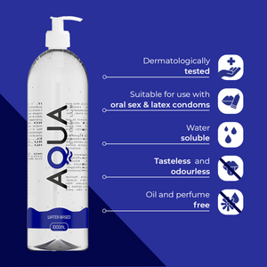 Aqua Quality – Lubrifiant à base d'eau 1000 ml