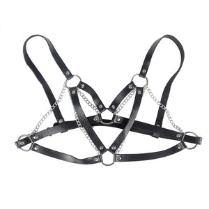 Subblime – 953713 ceinture punk bondage boucle métal noire taille unique