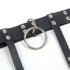Subblime – 953744 jarretelle punk en cuir ajustable noir taille unique