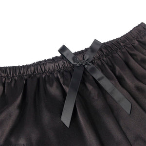 Subblime – 953935 chemise de nuit décontractée en soie + pantalon en dentelle noir S/M