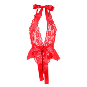 Subblime – 953980 body sexy a volants + ceinture rouge L/XL