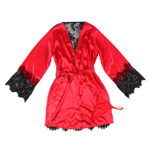 Subblime – 954024 caraco dos transparent en dentelle + string rouge/noir L/XL