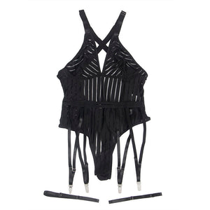 Subblime – 954154 body avec porte-jarretelles noir L/XL