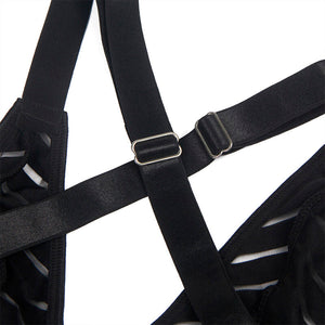 Subblime – 954154 body avec porte-jarretelles noir L/XL