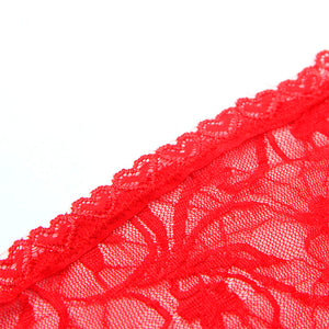 Subblime – 954208 babydoll en dentelle à bretelles réglables rouge S/M