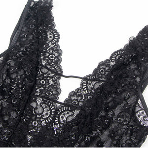 Subblime – 954383 body sexy avec porte-jarretelles noir S/M
