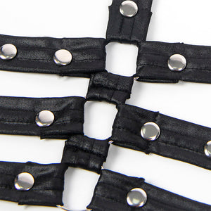 Subblime – 954406 robe bondage en cuir noir S/M