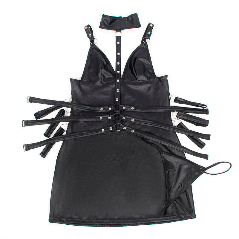SUBBLIME - 954413 BODY BONDAGE EN CUIR NOIR L/XL
