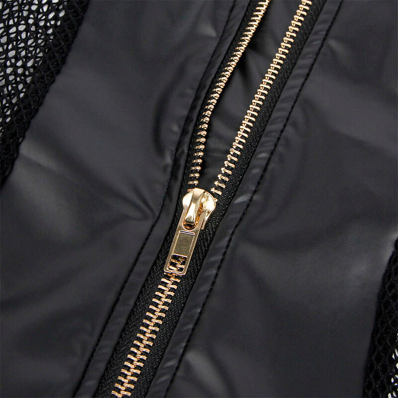 SUBBLIME - 954451 SEXY VESTIDO BY REJILLA CUERO NEGRO L/XL