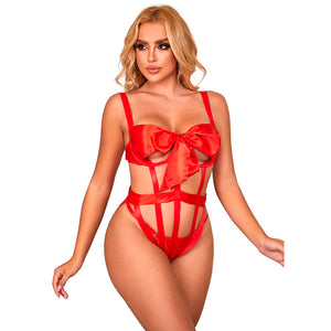 Subblime – 954475 body sexy ajouré avec noeud rouge