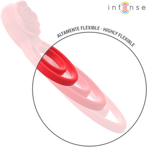 Intense – Gail stimulateur rose 10 vibrations rouge telecommande