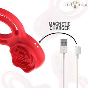 Intense – Gail stimulateur rose 10 vibrations rouge telecommande