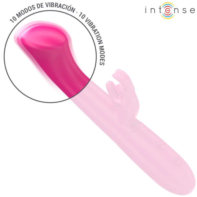 INTENSE - JULIETA VIBRADOR RABBIT 18.6 CM 10 VIBRACIONES PINK