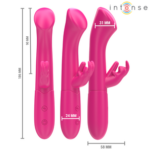Intense – Julieta vibrateur rabbit 18,6 cm 10 vibrations rose