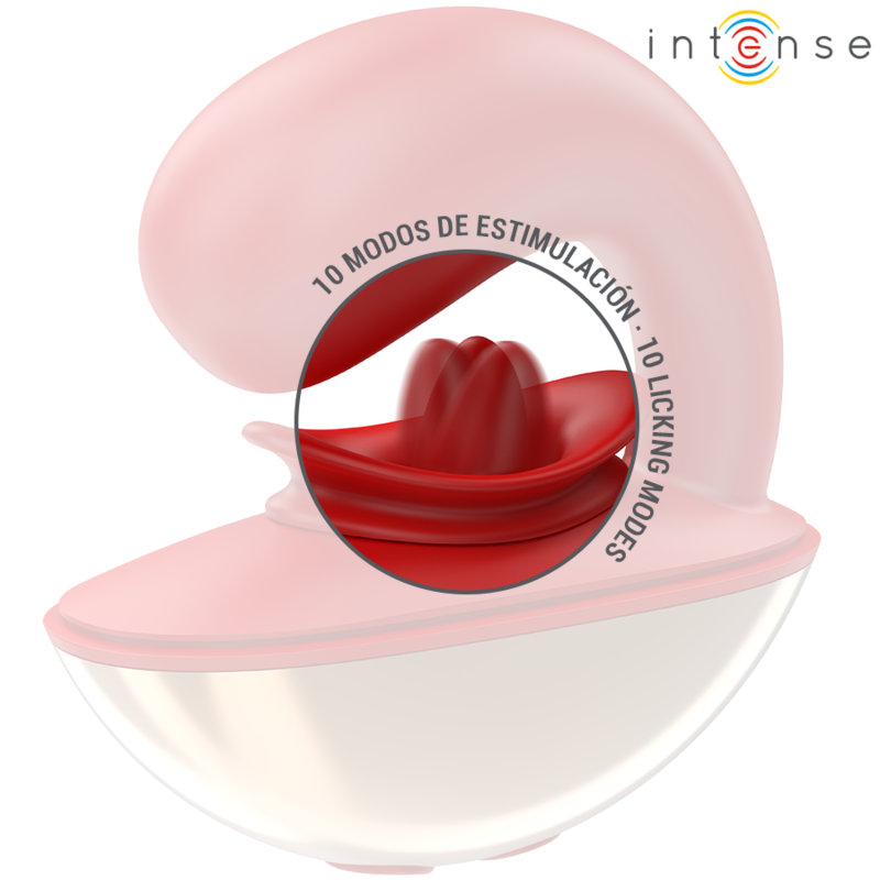 INTENSE - MARIAH VIBRADOR &amp; ESTIMULADOR IN U-SHAPED 10 VIBRACIONES ROJO
