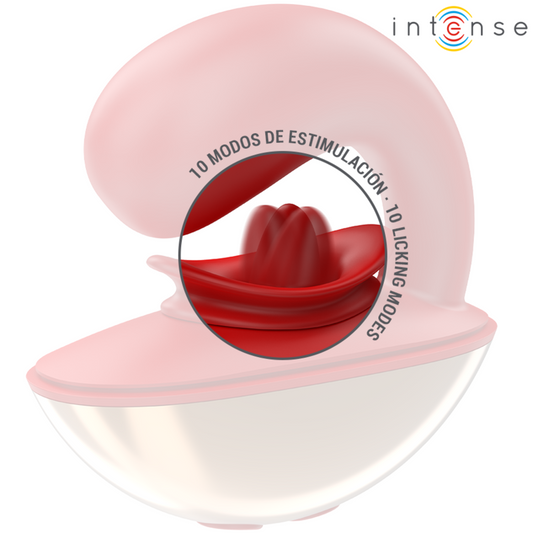 INTENSE - MARIAH VIBRADOR &amp; ESTIMULADOR IN U-SHAPED 10 VIBRACIONES ROJO