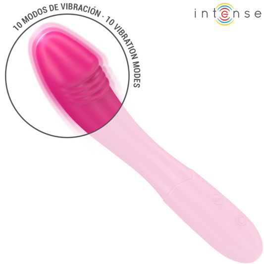 INTENSE - BELINDA VIBRADOR 19 CM FLEXIBLE 10 VIBRACIONES PINK