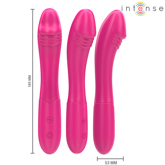 INTENSE - BELINDA VIBRADOR 19 CM FLEXIBLE 10 VIBRACIONES PINK
