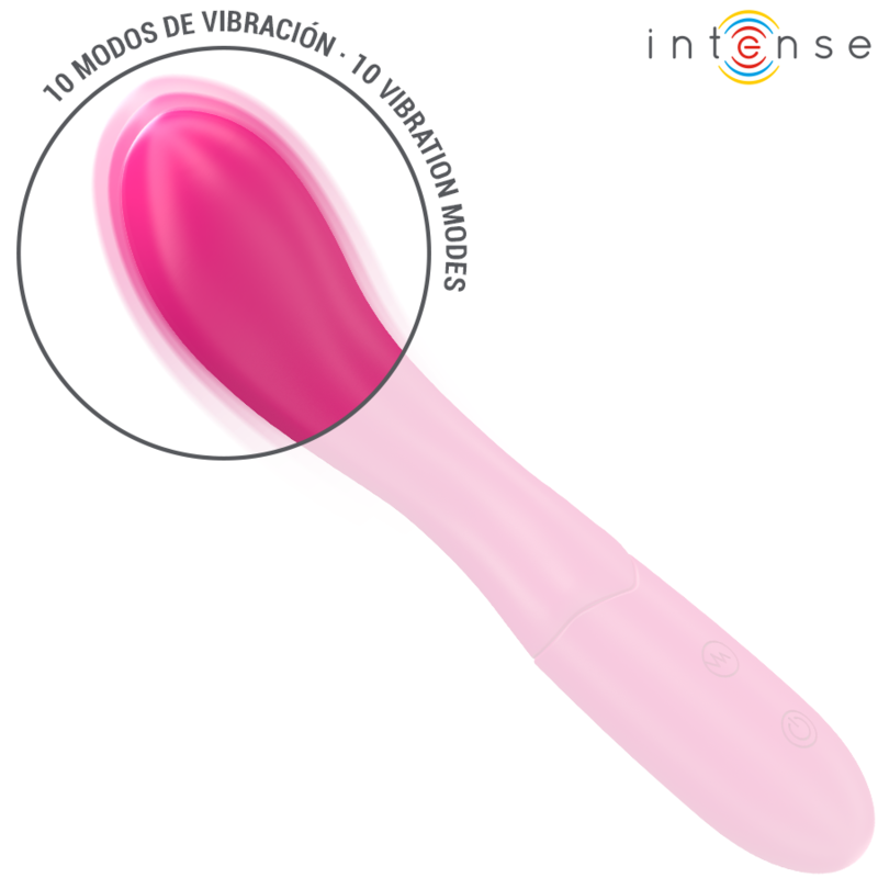 INTENSE - LISETTE VIBRADOR 19 CM FLEXIBLE 10 VIBRACIONES PINK
