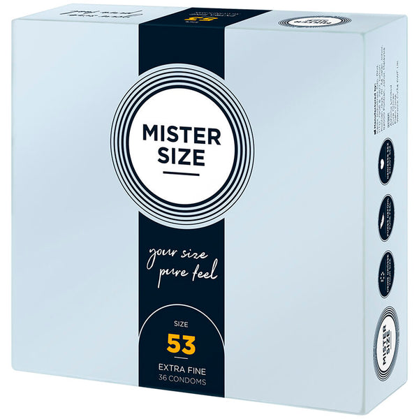 Mister Size – Préservatif taille M 53 mm (36 unités)
