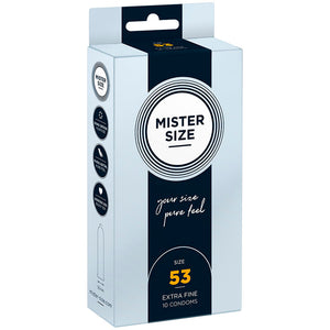 Mister Size 53mm pack of 10
