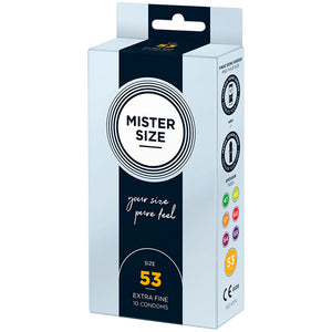 Mister Size 53mm pack of 10