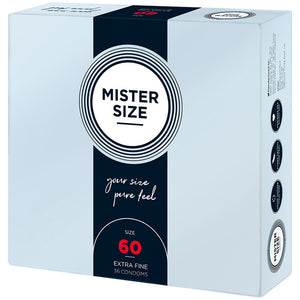 Mister Size 60mm pack of 36