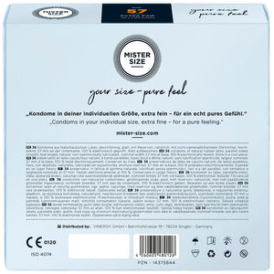 Mister Size 57mm pack of 36