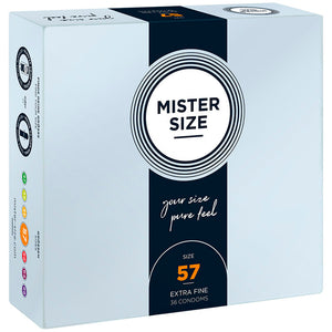 Mister Size 57mm pack of 36