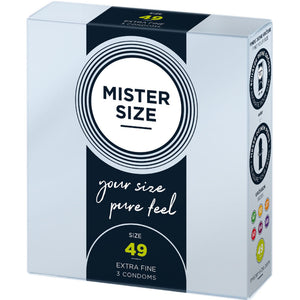 Mister Size 49mm pack of 3