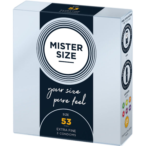 Mister Size – Préservatif taille M 53 mm (3 unités)