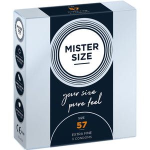 Mister Size 57mm pack of 3